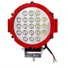 Proiector LED Auto Offroad 63W/12V-24V, 4410 Lumeni, Rosu, Spot Beam 30 Grade