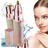 Epilator Facial 2 in 1, Trimmer Sprancene si Aparat Indepartare Par pentru Femei, Fara Durere, LED, pentru Fata si Corp, Multicolor