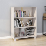 VidaXL Raft de cărți &bdquo;HAMAR&rdquo; alb, 85x35x112 cm, lemn masiv de pin