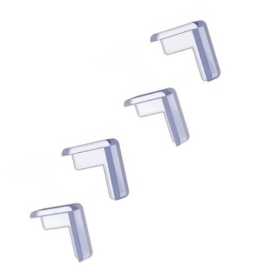 Set 4 protectii pentru colturi mobila, silicon, transparent, pentru siguranta copiilor foto