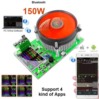 Sarcina electronica programabila 150V 20A 150W Bluetooth baterii acumulatori foto