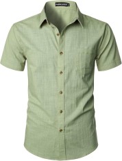 Camasa cu maneca scurta pentru barbati PARKLEES, verde, L - OUTLET