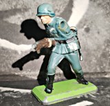 Britains Deetail German WWII 1/32 54 mm 1971 fascist infanterist lipsa brat stg