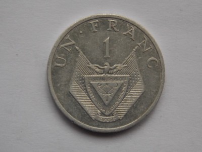 1 FRANC 1985 RWANDA foto