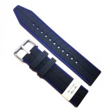 Curea de ceas Morellato - Sesia Technogoma Silicone - Negru cu Albastru - 20mm,