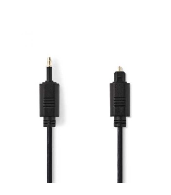 Cablu optic Nedis TosLink tata - mini optic 3.5 mm tata 2m negru foto