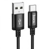 Cablu Hoco X91 USB-A la Type-C, 3A, 3m, Negru