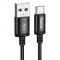 Cablu Hoco X91 USB-A la Type-C, 3A, 3m, Negru