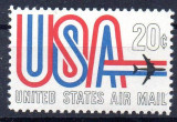 SUA 1968, Posta aeriana, serie neuzata, MNH, Nestampilat