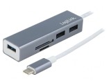 Hub USB microSD/SD cu USB-C și USB-A, USB 3.1 5Gbps, Logilink