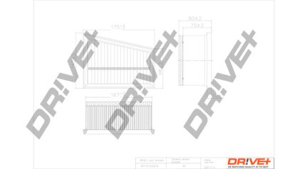 Dr!ve+ DP1110.10.0070 Filtru aer foto