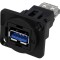 Adaptor USB 3.0 dublu plastic