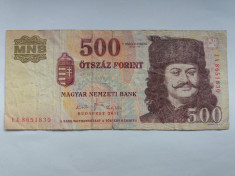 Ungaria 500 forint 2011 foto