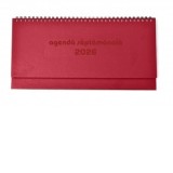 Agenda saptamanala tip planner 2026, culoare bordo