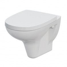 Vas WC suspendat (fara capac), Arteco Cersanit K667-010, forma rotunjita, 515 mm, alb foto