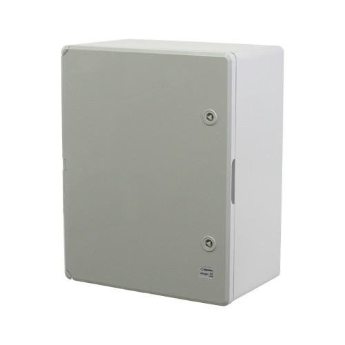 Cutie distributie IP65 din ABS gri, usa mata, placa metalica, 400x500x240 mm PP3007