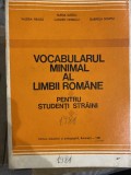 Vocabularul minimal al limbii romane pentru studenti straini - Maria Iliescu 1981