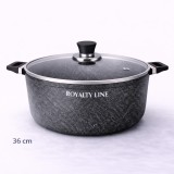 Oala din aluminiu turnat cu acoperire marmura 36 cm Royalty Line
