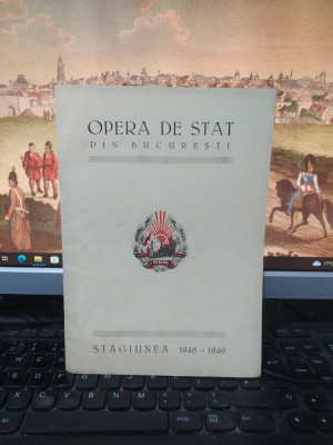 Opera de Stat din București, Program Rigoletto de Verdi, joi 21 apr. 1949, 091 foto