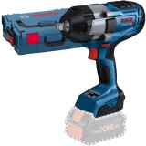 Bosch GDS 18V-1000 - Masina de insurubat cu impact fara acumulatori si incarcator Li-Ion 18 V - Ah patrat 1/2 inch 1000 Nm M14-M24 valiza speciala