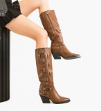 Cumpara ieftin Cizme dama Kaleia Camel