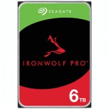 HDD NAS SEAGATE IronWolf Pro 6TB CMR 3.5&quot;, 256MB, SATA 6Gbps, 7200RPM, RV Sensors, Rescue Data Recovery Services 3 ani, TBW: 550TB, &quot;ST6000NT001&quot;
