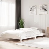 Cumpara ieftin Pat stivuibil, alb, 90x200 cm, lemn masiv de pin