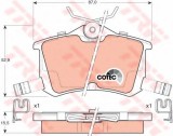 Set placute frana,frana disc HONDA ACCORD VI Hatchback (CH) (1999 - 2002) TRW GDB3190