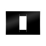 Rama decorativa simpla Gewiss Virna, pentru aparataj modular, IP20, neagra