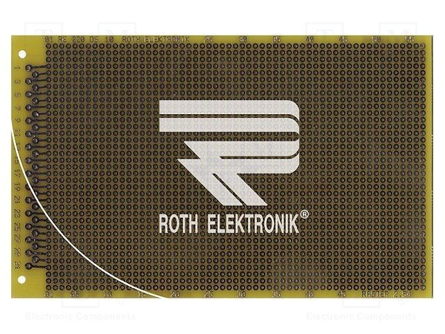 Placă universală prototip două feţe 100x160mm ROTH ELEKTRONIK GMBH