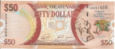 Bancnota 50 dollars 2016, UNC - Guyana