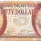 Bancnota 50 dollars 2016, UNC - Guyana