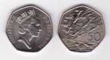 SV * Marea Britanie / UK 50 PENCE 1994 * SEMICENTENAR DEBARCAREA IN NORMANDIA, Europa, Nichel