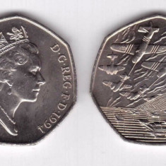 SV * Marea Britanie / UK 50 PENCE 1994 * SEMICENTENAR DEBARCAREA IN NORMANDIA