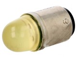 Lampă LED galbenă BA15D 24V