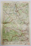 HARTA ZONEI TURDA , CLUJ , ZALAU , LITOGRAFIE DE M.D. MOLDOVEANU , 1936