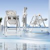 Foldable multifunctional baby dining chair-color: light gray, Flippy