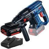 Bosch GBH 180-LI + GBA + GAL 18V-40 - Rotopercutor SDS-Plus 2 J + Set 1 acumulator si incarcator Li-Ion 18 V 5 Ah
