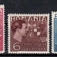 Romania 1938, LP 124 - Constitutia, MH