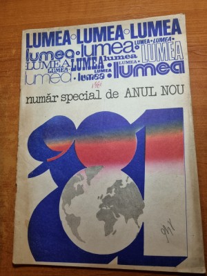 revista lumea 1 ianuarie 1981-numar special de anul nou foto