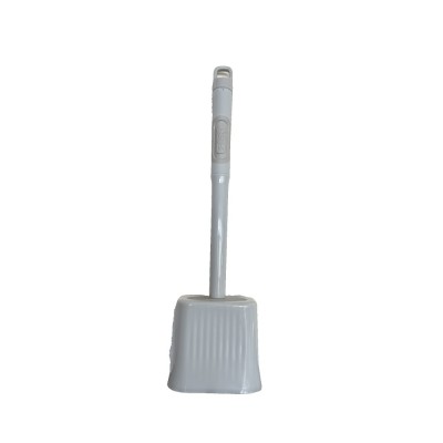 Perie de Toaleta, Flippy, cu Recipient pentru Lichid, perie din TPR, Montare fara Perfoare, 12 x 6.5 x 40 cm, Gri foto