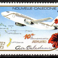 NOUA CALEDONIE 1993, Aviatie, serie neuzată, MNH