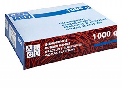 Elastice Pentru Bani, 1000g/cutie, D 200 X 6mm, Alco foto