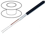 Cablu Microfon 2x0,1mm2 Negru OFC