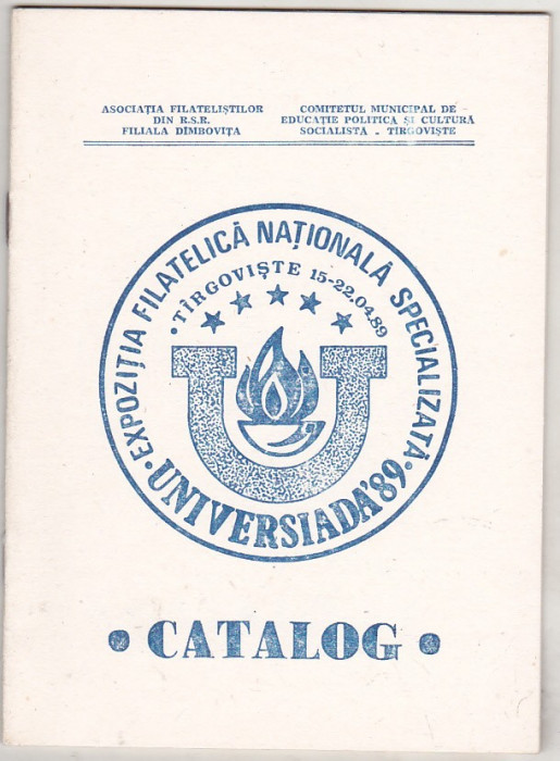 bnk fil - Catalog Expofil nationala specializata Universiada `89 Targoviste