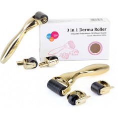 Aparat Masaj Facial Derma Roller 3In1 Ace Din Titan Titanium Gold