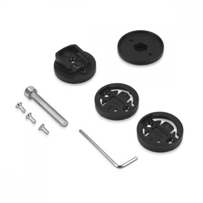 Suport bicicleta pentru gps Garmin Bryton Rider/CatEye/Edge, Kwmobile, Negru, Metal, 47556.01 foto