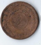 Moneda 2 centesimos 1870 - Paraguay