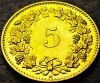 Moneda 5 RAPPEN - ELVETIA, anul 2011 * cod 1199 = UNC, Europa