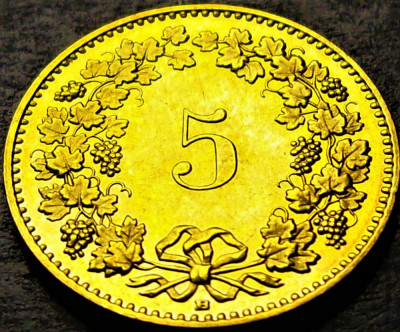 Moneda 5 RAPPEN - ELVETIA, anul 2011 * cod 1199 = UNC foto